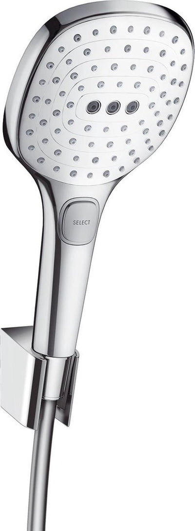 Set vasca Hansgrohe Raindance Select E 120 3jet con flessibile doccia 160 cm bianco cromo