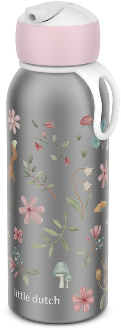 Mepal botella térmica abatible campus little dutch - 350 ml - 12 horas frío 4 horas caliente - botella con pajita para niños - maravillas de hadas