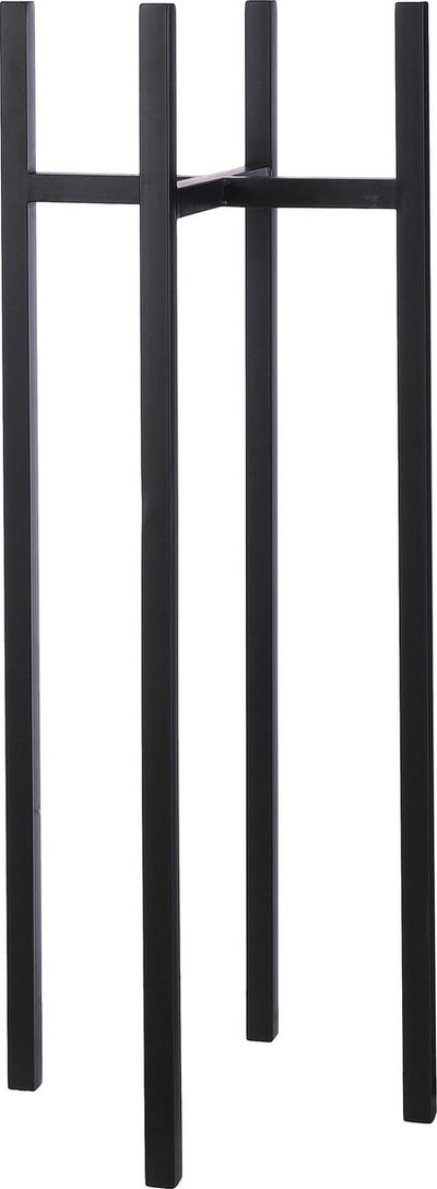 Mica decorations - flower pot plant pot standard raiser - black - w38 x h95 cm - metal