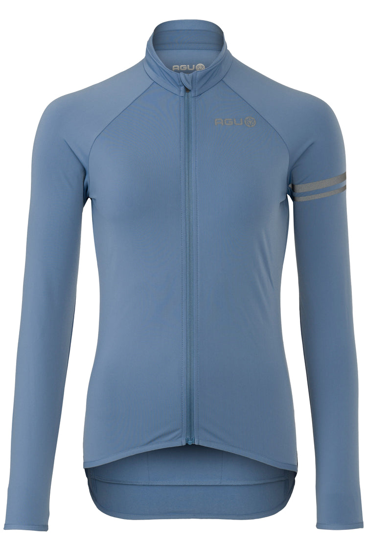 Maglia termica da ciclismo a maniche lunghe da donna essenziale