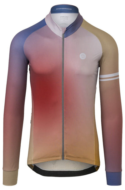 Maglia da ciclismo sfumata a maniche lunghe da uomo