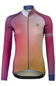 Camiseta ciclista degradada manga larga performance mujer