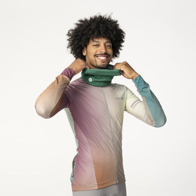 Maglia da ciclismo sfumata a maniche lunghe da uomo