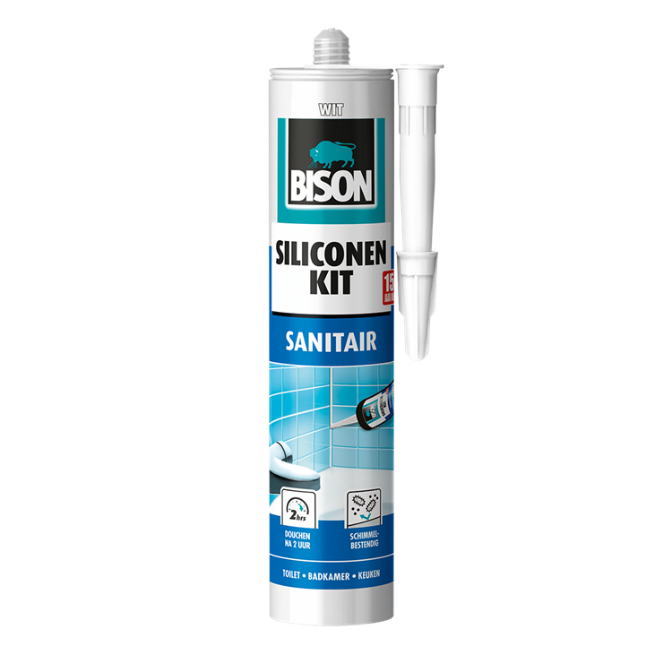 Sigillante siliconico sanitario Bison 310 ml bianco