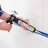 Bison siliconenkit wit koker 300 ml - waterbestendige kit, sanitaire afdichting, ongevoelig voor schimmel, kleurvast, blijvend elastisch, makkelijk te verwerken