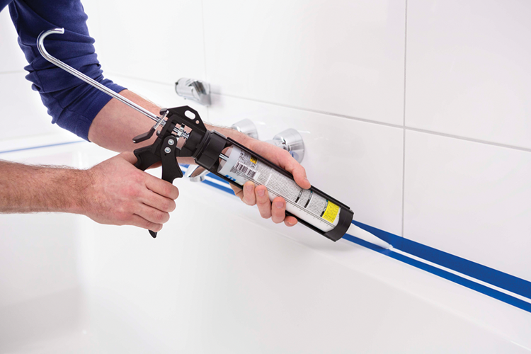 Bison siliconenkit wit koker 300 ml - waterbestendige kit, sanitaire afdichting, ongevoelig voor schimmel, kleurvast, blijvend elastisch, makkelijk te verwerken
