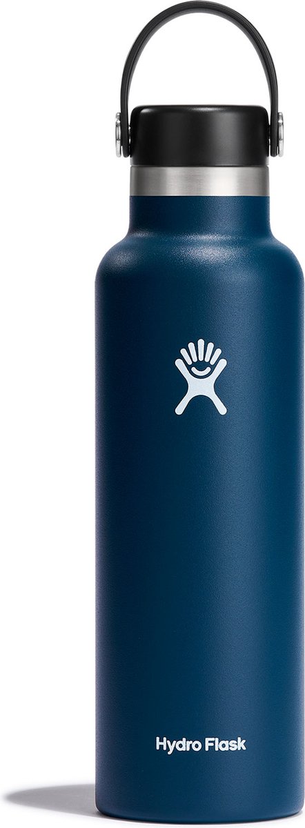 Botella para beber con tapa flexible y boca estándar Hydro Flask (621 ml) - índigo