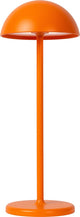 Lucide joy - lámpara de mesa recargable para interior y exterior - batería recargable - ø 12 cm - LED regulable - 1x1,5W 3000K - IP54 - naranja