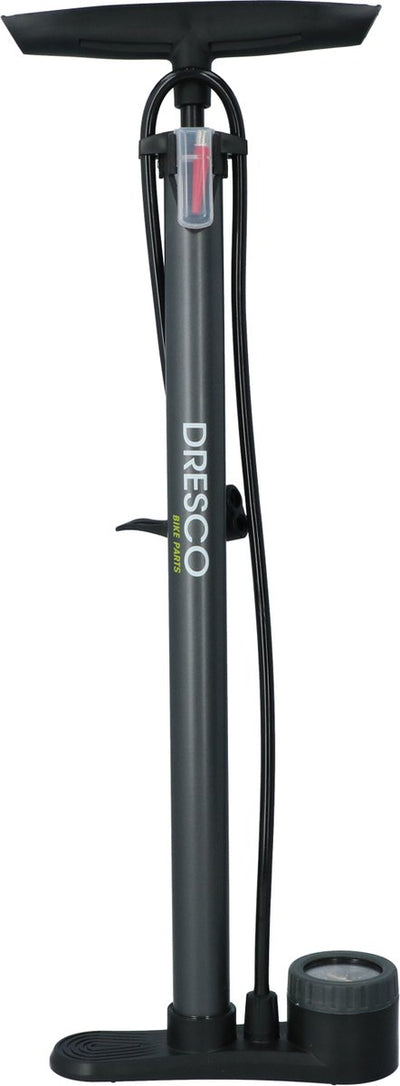 Pompa da bicicletta Dresco con manometro compatto