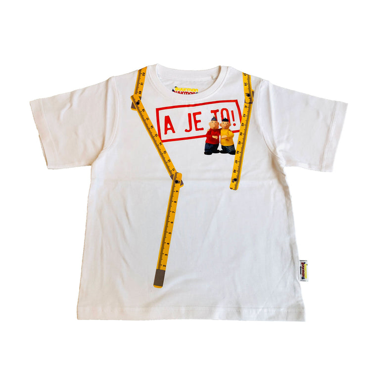 Camiseta vecina vecina blanca, talla 98-104