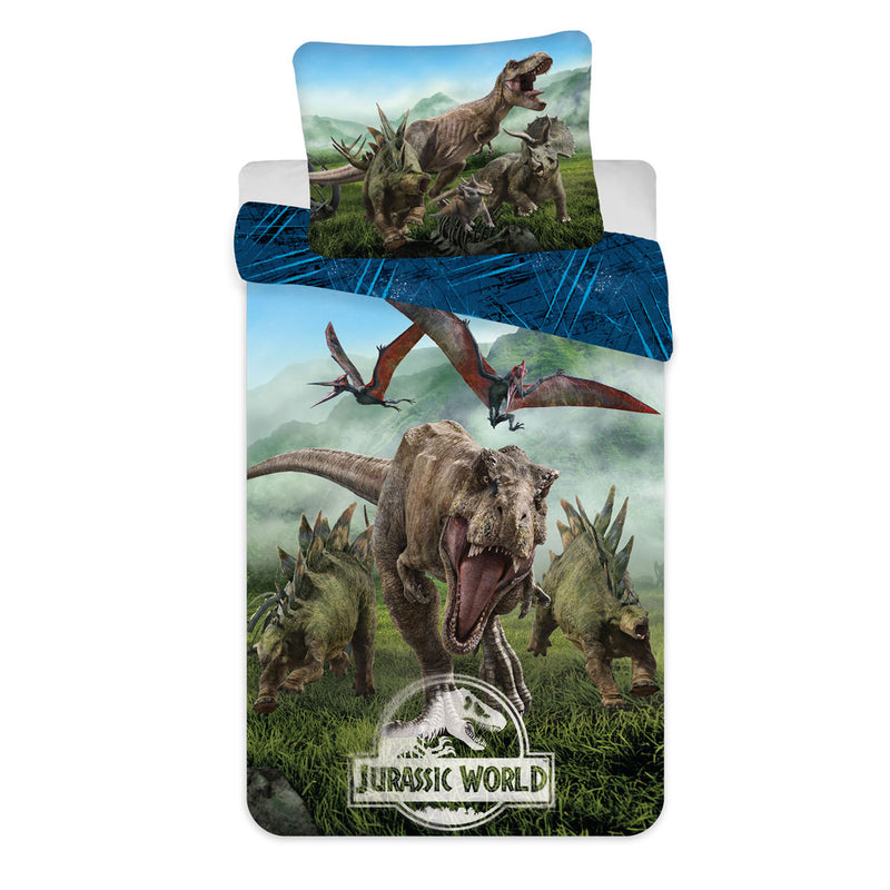 Copripiumino cotone giurassic world foreste
