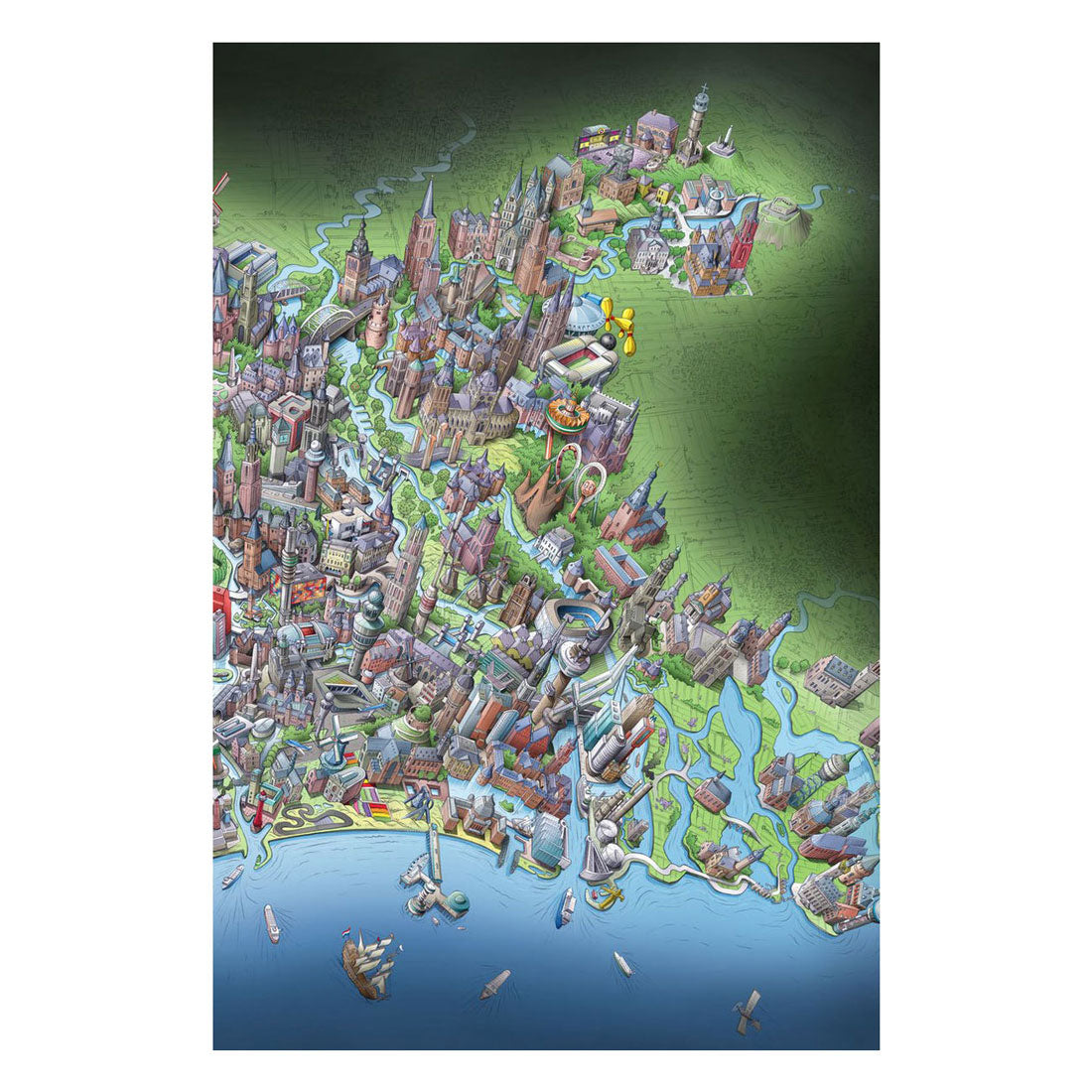 Puzzle de las piernas Países Bajos en pocas palabras, 1000.