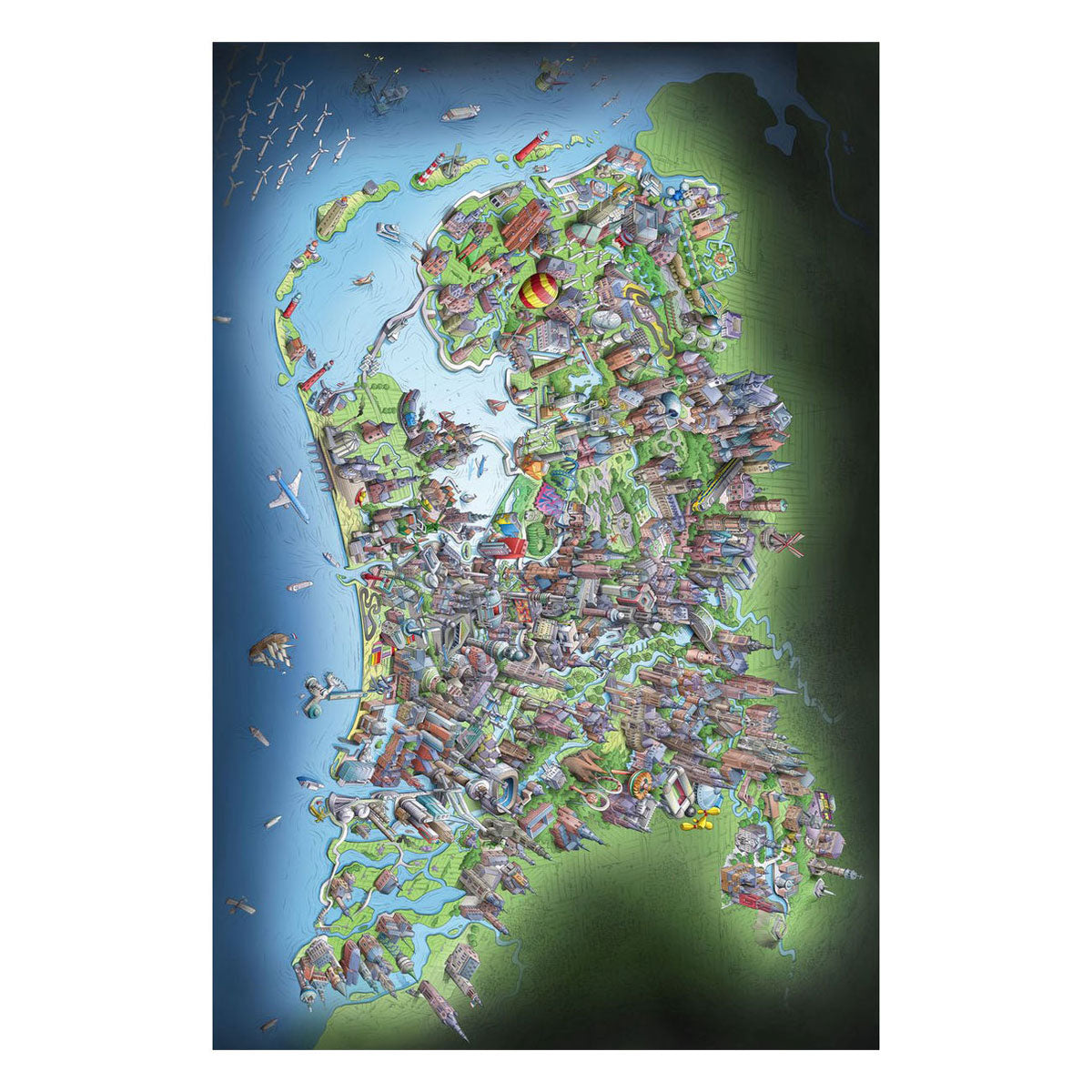 Puzzle de las piernas Países Bajos en pocas palabras, 1000.