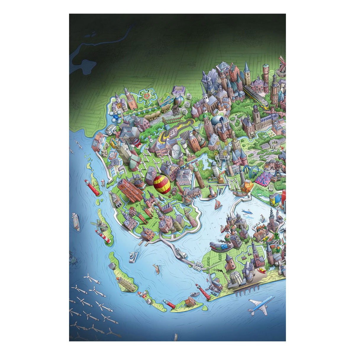 Puzzle de las piernas Países Bajos en pocas palabras, 1000.