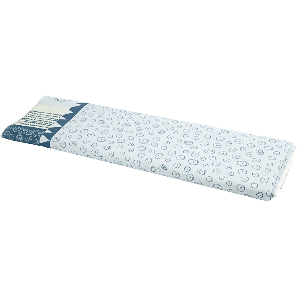 Tela Creativ Company, ancho: 145 cm, 140 gr, azul, 10 m 1 rollo