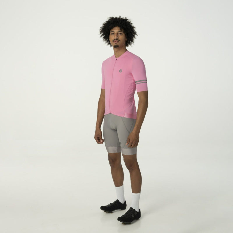Maillot ciclista liso performance hombre kawaii rosa