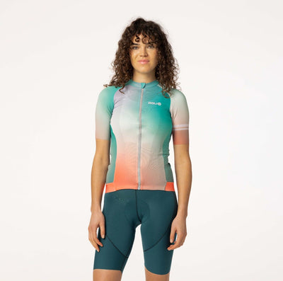 Maglia da ciclismo sfumata performance da donna