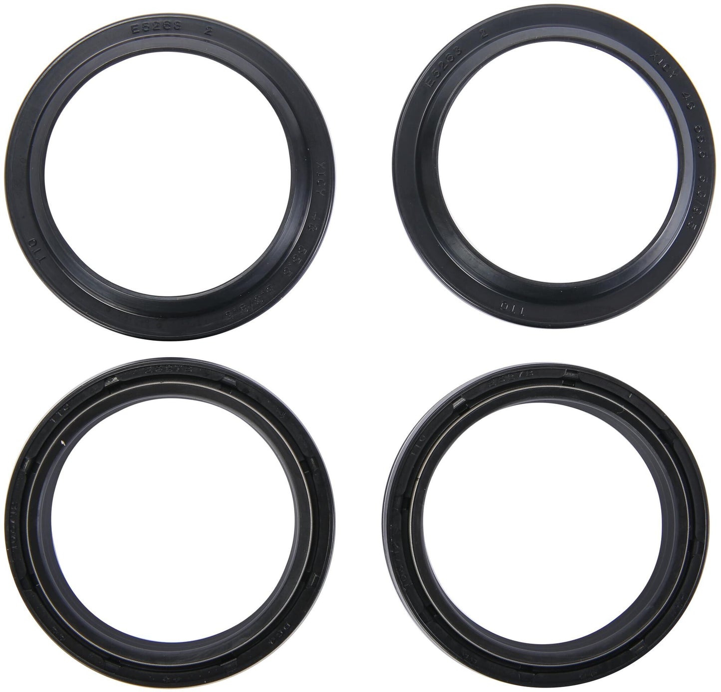 All balls racing gabelsimmerringsatz fork seal set abr 56-136 incl. dust caps