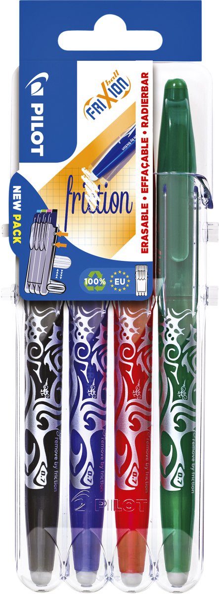 Penna a sfera pilot set gamma colori 2go frixion