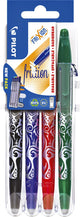 Penna a sfera pilot set gamma colori 2go frixion
