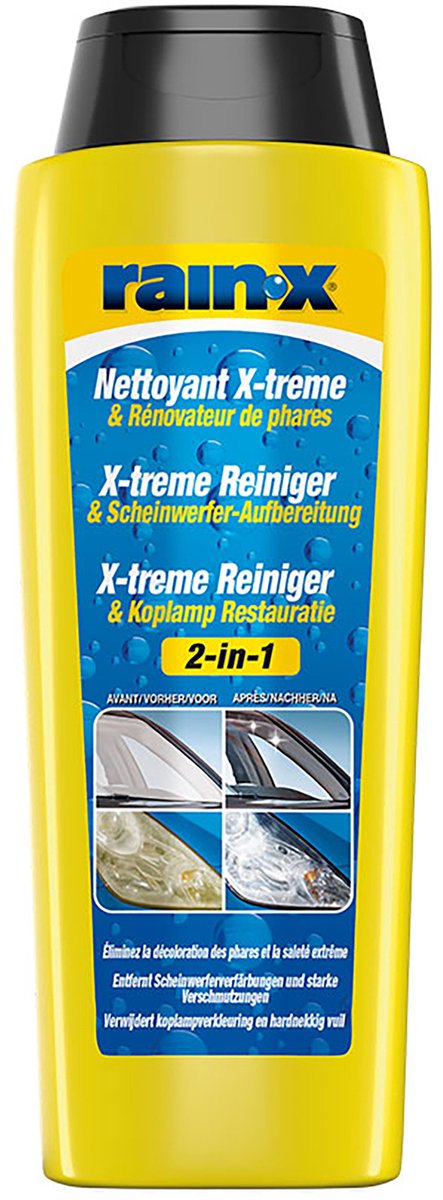 Rain-x x-treme limpiador restauración de faros - restaura faros - limpieza perfecta - 325ml