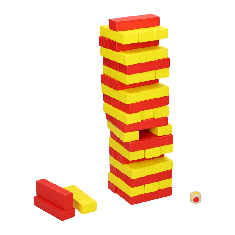 Gioco della torre impilabile del vicino vicino con i dadi