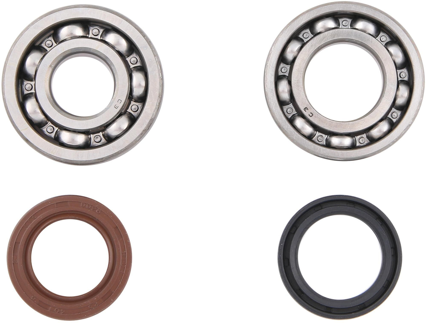 All balls racing kurbelwellenlagersatz crankshaft bearing set ab 24-1072 with simmerrings