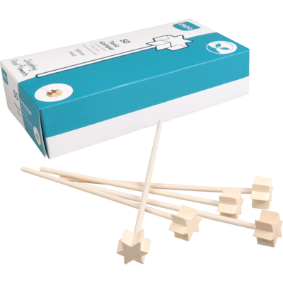 Depa pestello mescolatore stella 15,5 cm legno (50 pezzi)