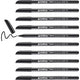 Rotulador edding 1200 negro 10 piezas