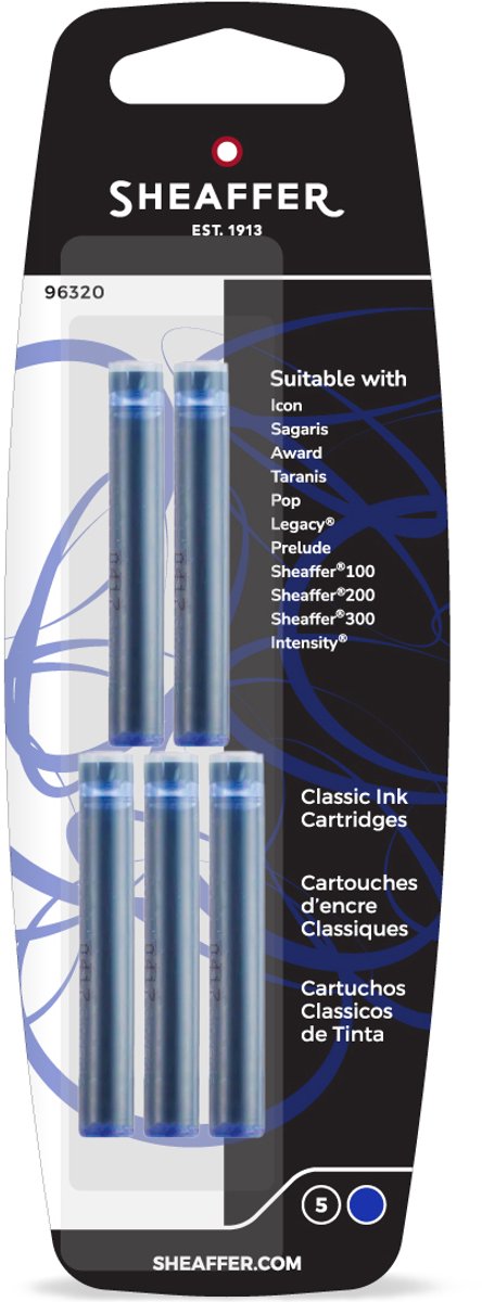 Sheaffer inktpatroon - skrip - classic - blauw - sf-96320