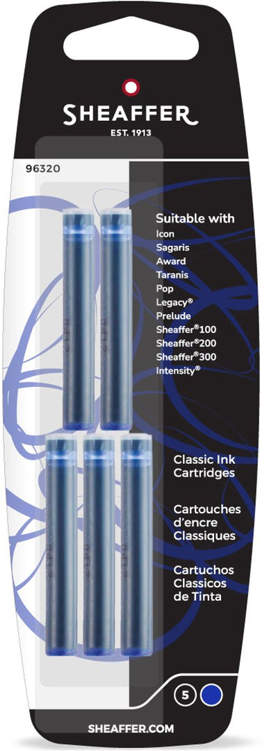 Cartucho de tinta Sheaffer - skrip - clásico - azul - sf-96320