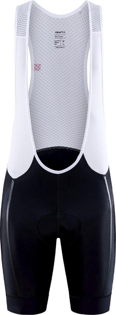 Pantaloncini con bretelle Craft da uomo in bianco e nero - pantaloncini con bretelle adv endur m nero bianco-xxl