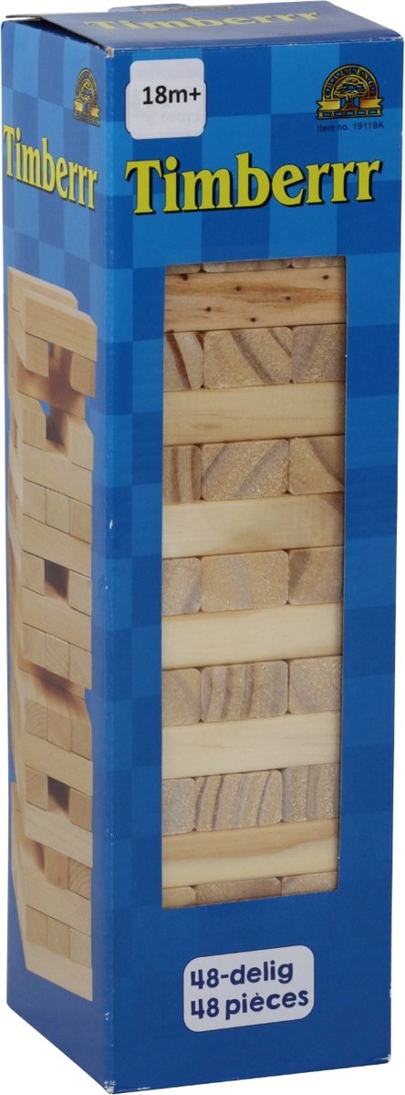 Gioco della torre cadente di Philos - blocchi di legno da 2 a 6 giocatori - 6+ anni