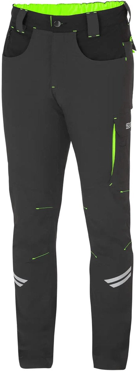 Sparco werkbroek tech light kansas - zwart — groen