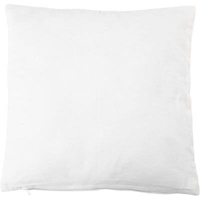 Cuscino aziendale Creativ, misura 40x40 cm, 145 gr, bianco, 1 pezzo