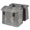 Basil Elegance Double Bicycle Borse, Chateau Taupe, Pet riciclato, Universal Bridge, 40-49L