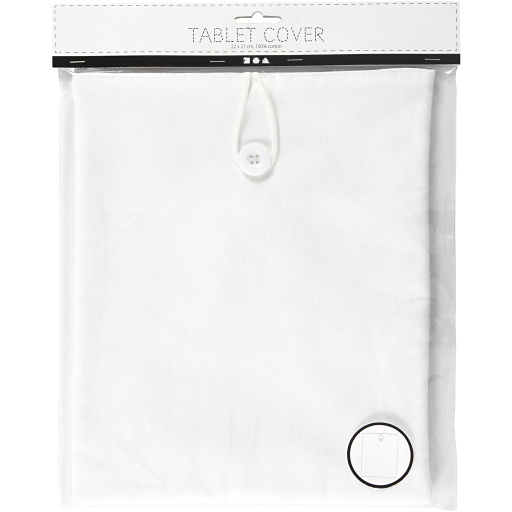Creative Company Tablet Hoes White, 22x27cm