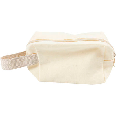 Borsa per il trucco Creativ Company, h: 10 cm, p: 5 cm, l: 14 cm, naturale chiaro, 1 pezzo