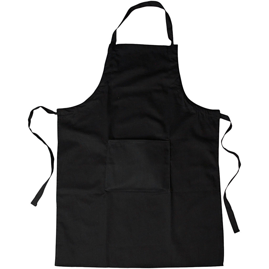 Creativ Company Cotton Apron Black with Box, 89x66cm
