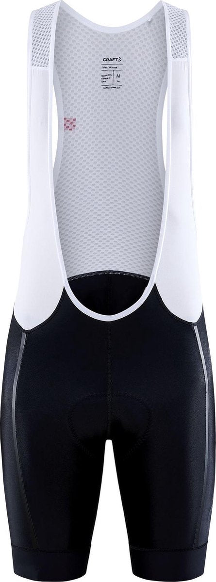 Craft koersbroek heren zwart wit - adv endur bib shorts m black white-xl