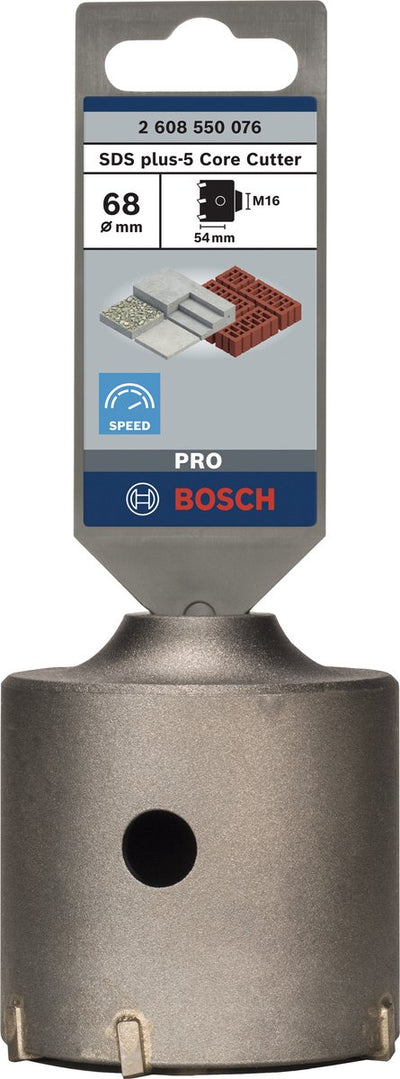 Cortadora de núcleos Bosch pro sds plus-5, 68 x 50 x 80 mm