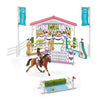 Schleich 42440 allevamento di cavalli con casa e stalla