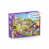 Schleich horse club play figure set - carriage for horse show - children's toys for boys and girls - 5 to 12 years - 33 parts - 42467
