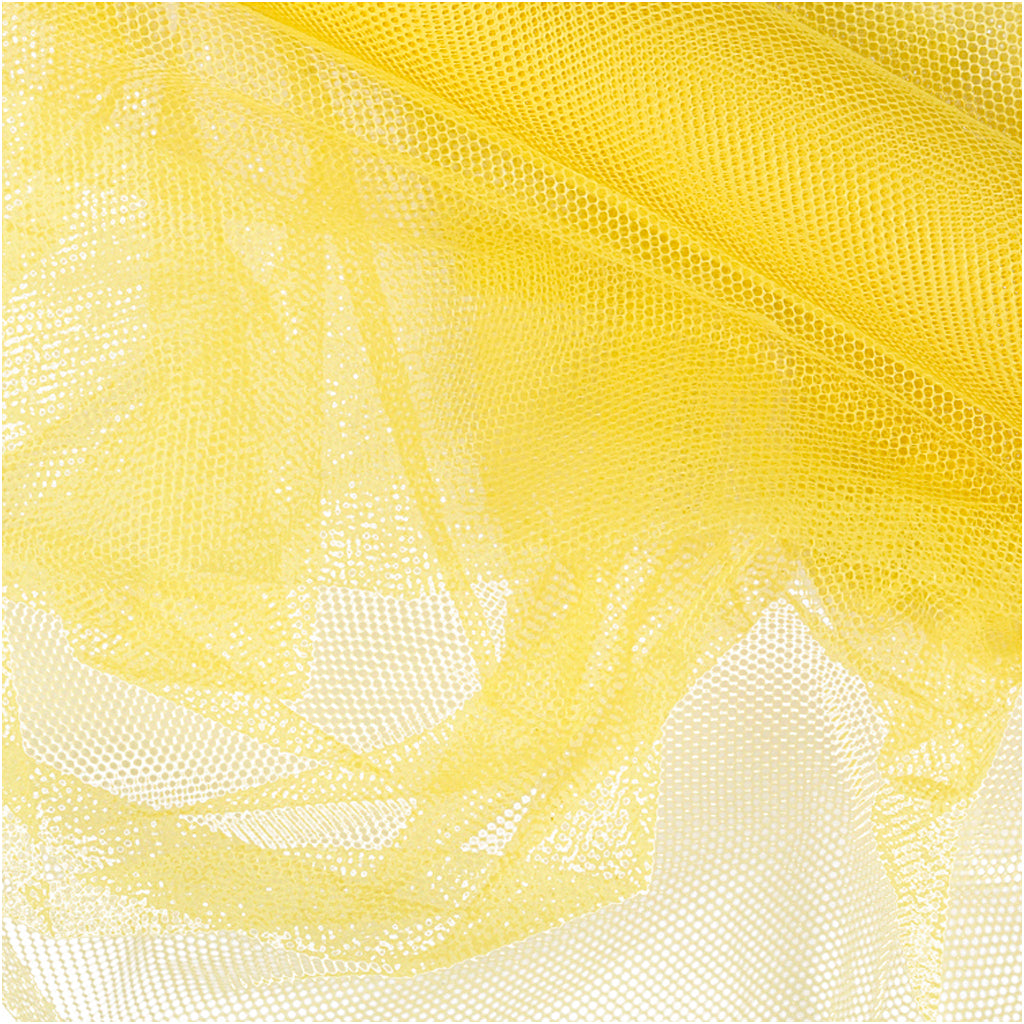 Creativ company tulle, w: 50 cm, yellow, 5 m 1 roll