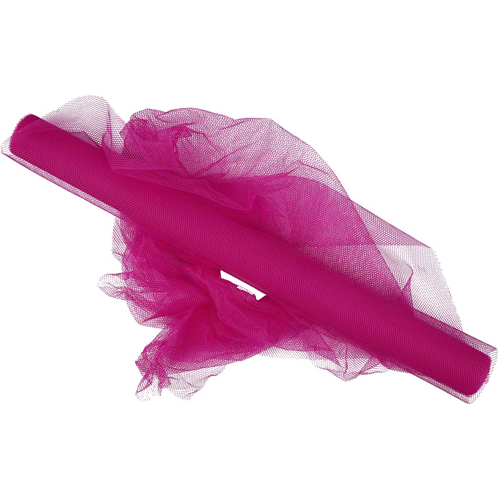 Creativ company tul, ancho: 50 cm, rosa, 5 m 1 rollo