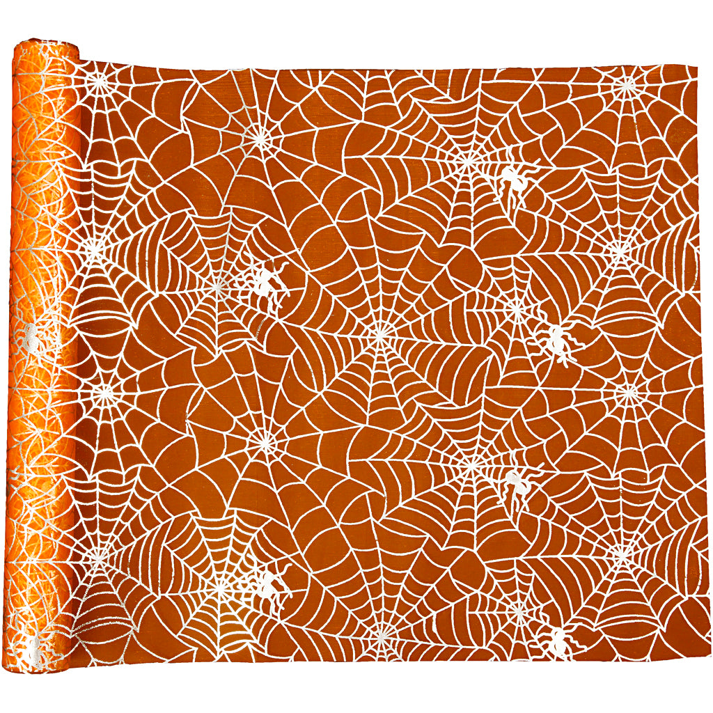 Runner da tavolo Creativ Company, l: 3,5 m, l: 29 cm, arancione, 1 rotolo