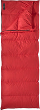 Sacco a pelo in piuma da esterno Lowland - Compagno Economy - 210x80 cm - rosso
