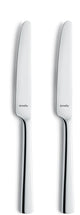 Amefa moderno - 2-delige dessertmesset - hoogglans - zilverkleurig