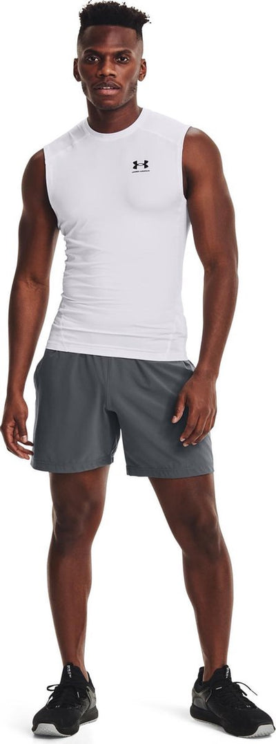 Under Armour UA HG Armor Comp SL-WHT Camiseta deportiva para hombre - blanco - negro