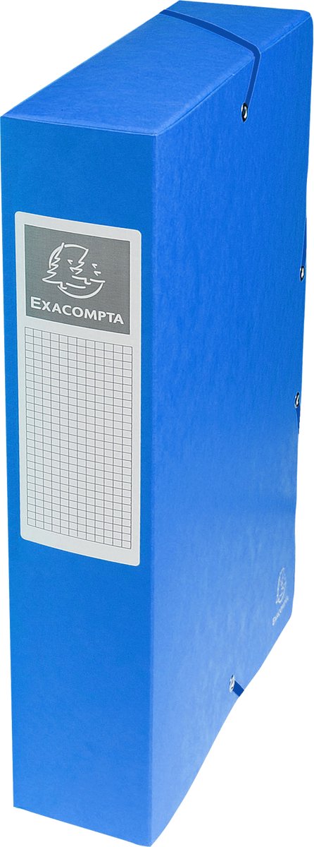 Exacompta 8x scatola di classificazione dorso in cartoncino lucido 60mm - a4 - assortiti - 50600e